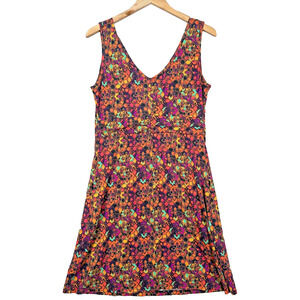 Title Nine Dress Medium Multicolor Breeze V-Neck Tank Babydoll Stretch Pockets